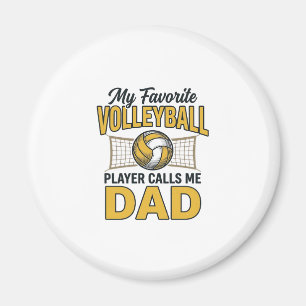Volleyboll Pappa Min Favoritspelare Kallar Mig Pap Magnet