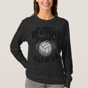 Volleyboll Pappa Min Favoritspelare Kallar Mig Pap T Shirt