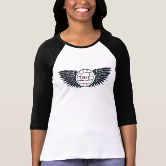 Volleyboll påskyndar RaglanT-tröja T-shirt