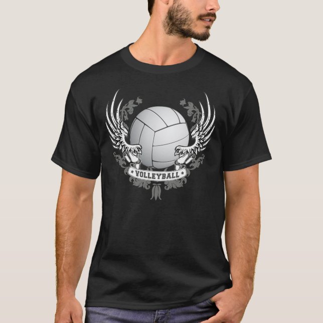 Volleyboll påskyndar skjortor t-shirt (Framsida)