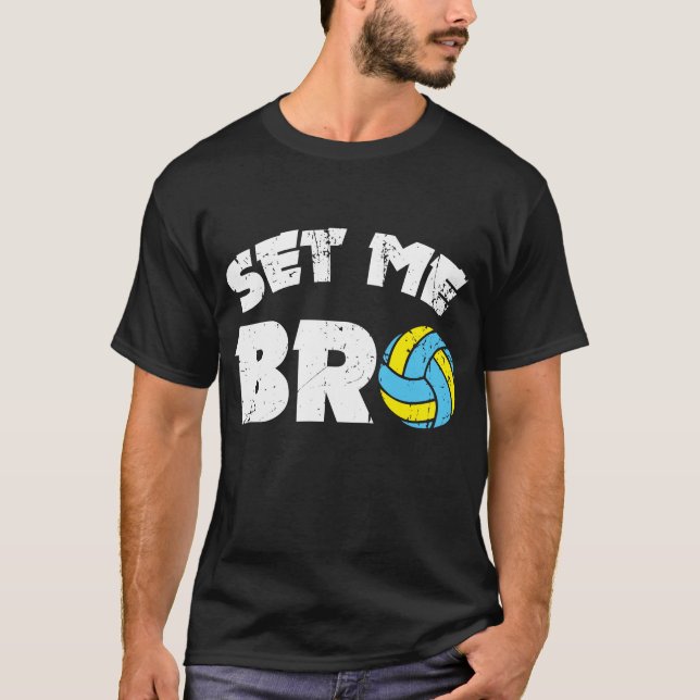 Volleyboll - roligt volleybollordstäv t shirt (Framsida)