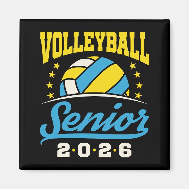 Volleyboll Senior 2026 Magnet (Framsidan)