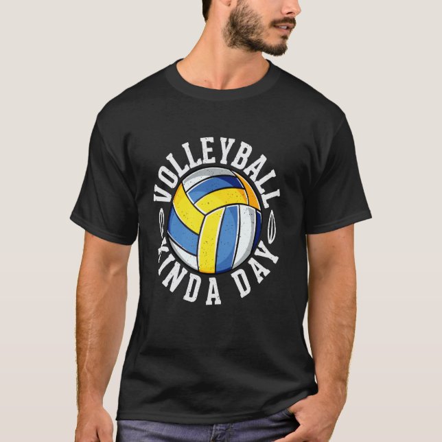 Volleyboll slags Dag T Shirt (Framsida)