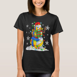 Volleyboll Snömannen Julgran Ljus Xma T Shirt