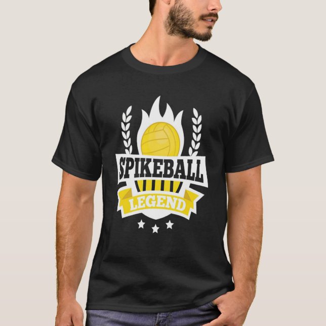 Volleyboll T för spelare för Spikeball T Shirt (Framsida)