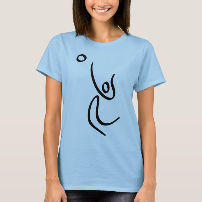 Volleyboll Tee Shirt (Framsida)