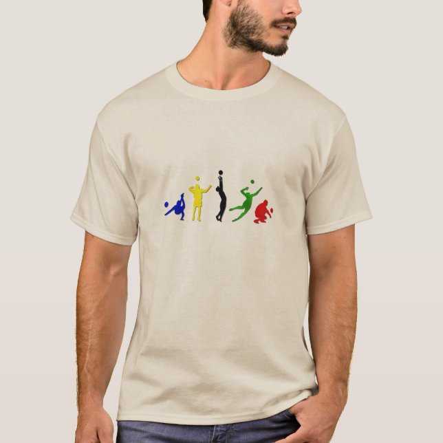 Volleyboll Tee Shirt (Framsida)