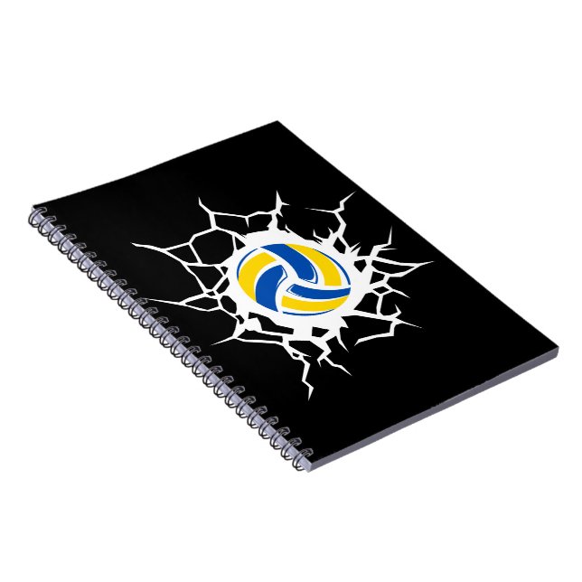 Volleyboll tema anteckningsbok (Högra Sidan)