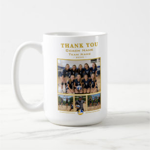 Volleyboll Tränare Collage Team 4 Foto  Kaffemugg