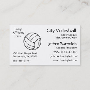 Volleyboll Visitkort