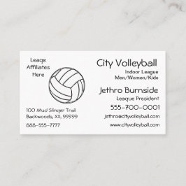 Volleyboll Visitkort
