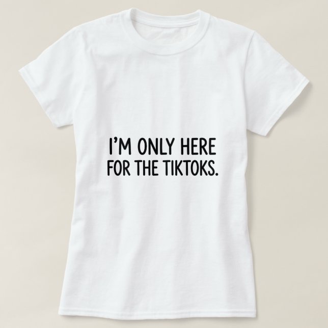 Volleyboll Vit Lögn Endast Här För TikToks T Shirt (Design framsida)