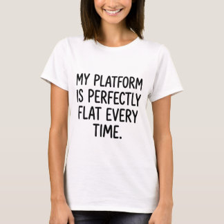 Volleyboll Vit Lögn Plattformen Är Platt T Shirt
