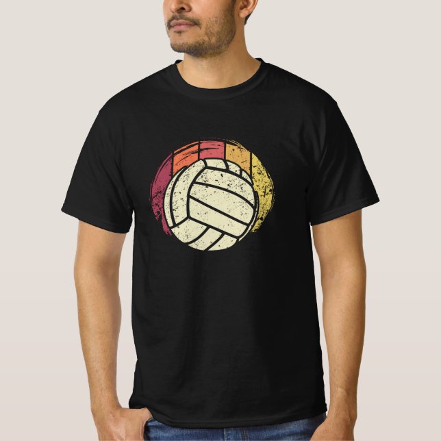 Volleyboll Volleybollspelare Retro T Shirt (Framsida)