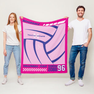 Volleybollag Senior Night-Gåva Futuristisk Y2K Fleecefilt
