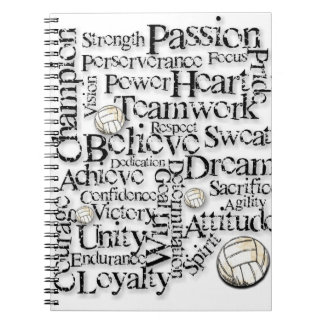 Volleybollanteckningsbok Anteckningsbok Med Spiral