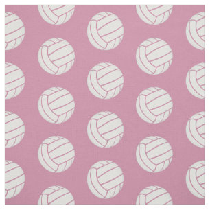 volleybollar på rosa eller vid färg sport mönster tyg