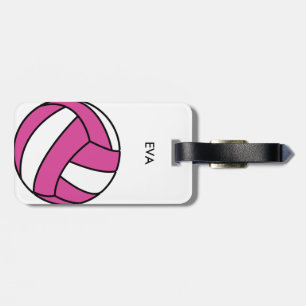 Volleybollbagagemärkren tillfogar ditt namn bagagebricka