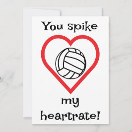 Volleybollbarn klassrum Valentine hjärt-dagskort Julkort