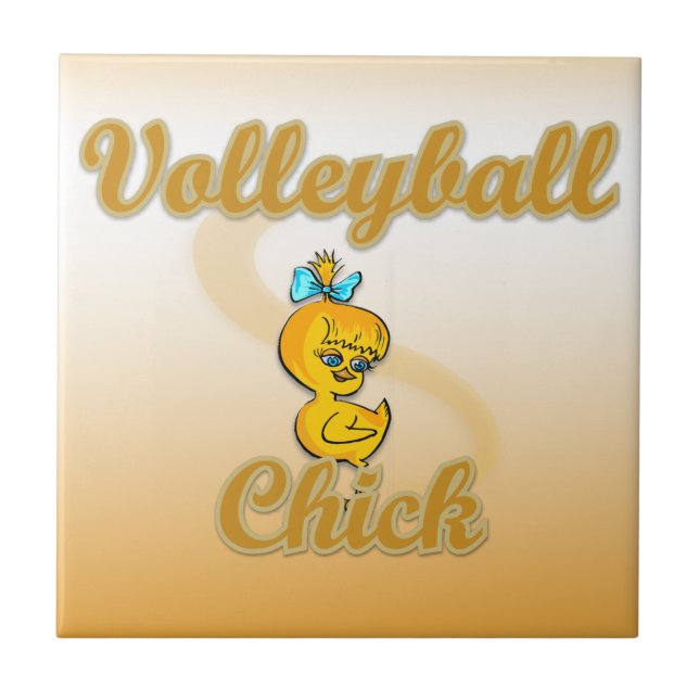 Volleybollchick Kakelplatta (Framsidan)