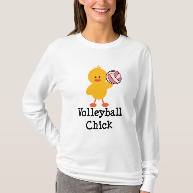 VolleybollchickHoodie T-shirt (Framsida)
