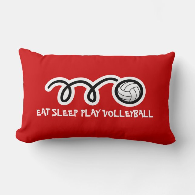 Volleybolldekorativ kuddedesign lumbarkudde (Framsida)