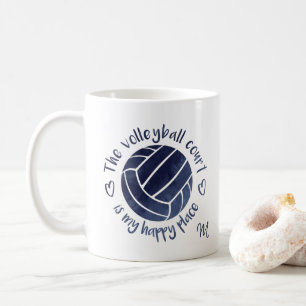 Volleybolldomstolen är min mörk blått ställe i lyc kaffemugg