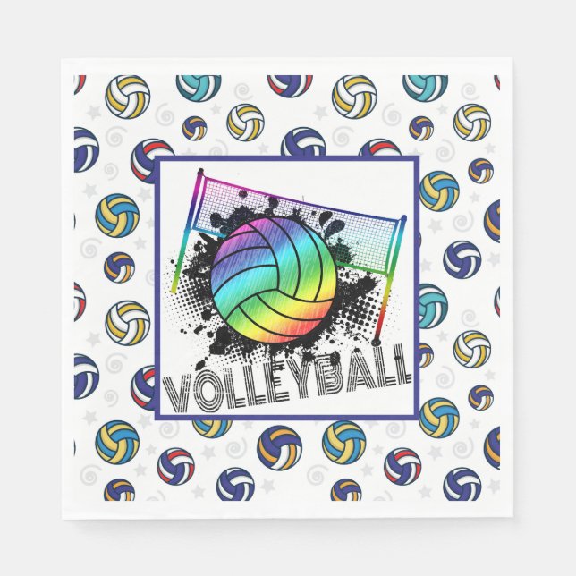 Volleybollfest Pappersservett (Framsidan)