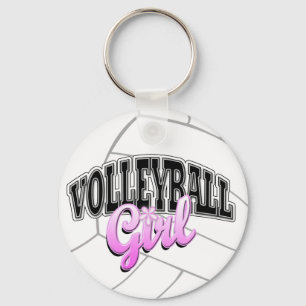 Volleybollflicka Keychain Nyckelring
