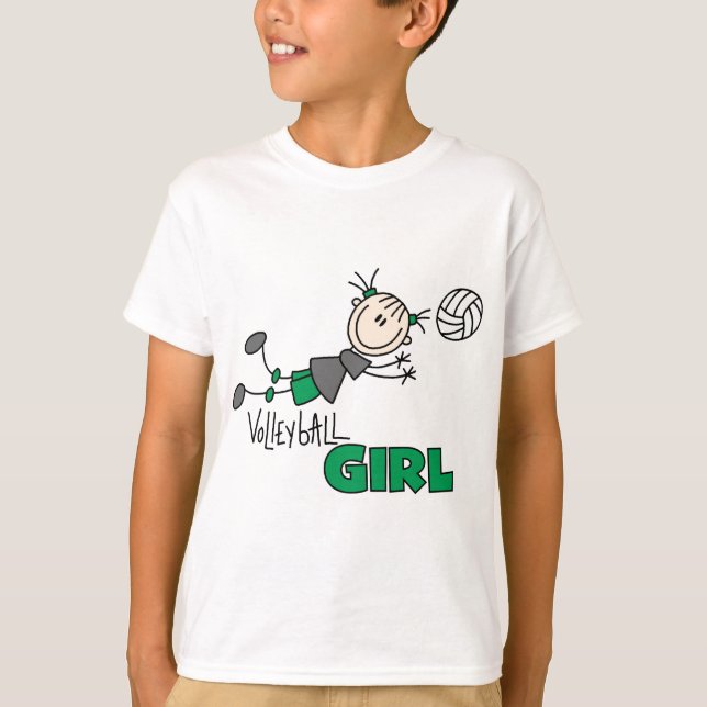 VolleybollflickaTshirts och gåvor Tee (Framsida)