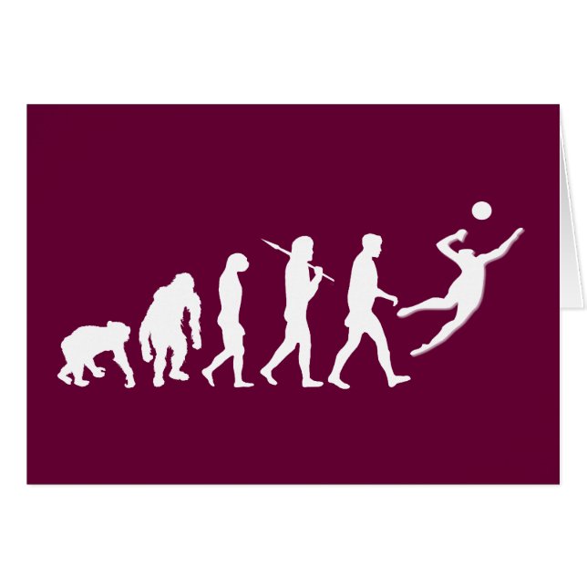 Volleybollgåva Hälsningskort (Framsidan Horizontal)