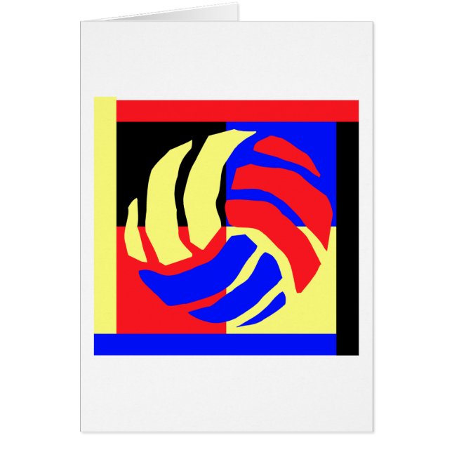 Volleybollgåva Hälsningskort (Framsidan)