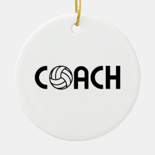 Volleybolllagledare Julgransprydnad Keramik