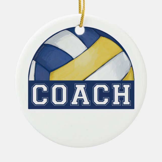 Volleybolllagledare Julgransprydnad Keramik (Framsidan)