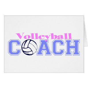 Volleybolllagledare (version B) Hälsningskort