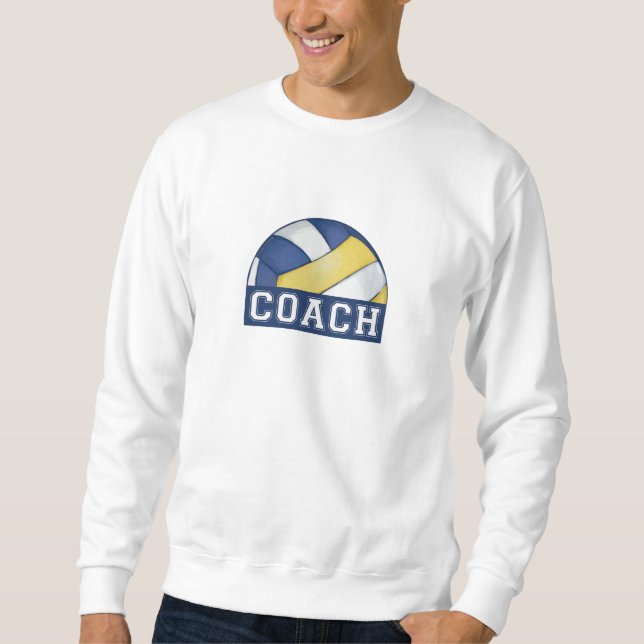 Volleybolllagledaremanar grundläggande tröja sweatshirt (Framsida)