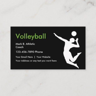 Volleybolllagledarevisitkortar Visitkort