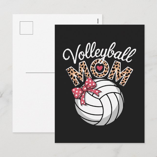 Volleybollmamma Helg Vykort (Fram/baksida)