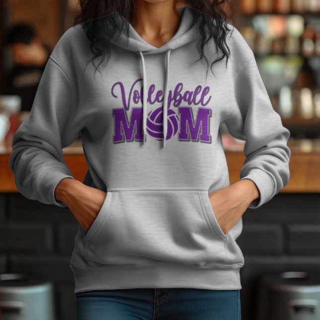 Volleybollmamma i lila  t shirt (Skapare uppladdad)