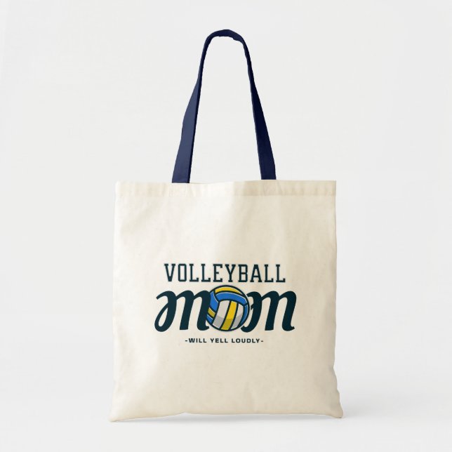 Volleybollmamma – Kommer Att Skrika Högt Sport Tygkasse (Framsidan)