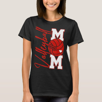 Volleybollmamma Matchdag Mamma Srts Volleyboll Fam T Shirt
