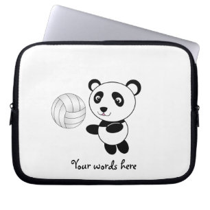 Volleybollpanda Laptop Sleeve