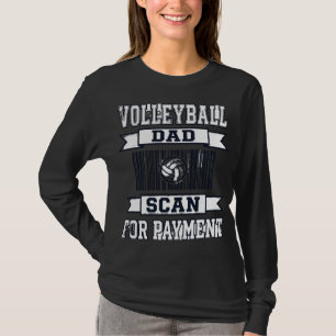 Volleybollpappa skanna för betalning Rollig Shirt T