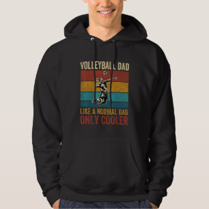 Volleybollpappa som en vanlig pappa bara coolare f hoodie