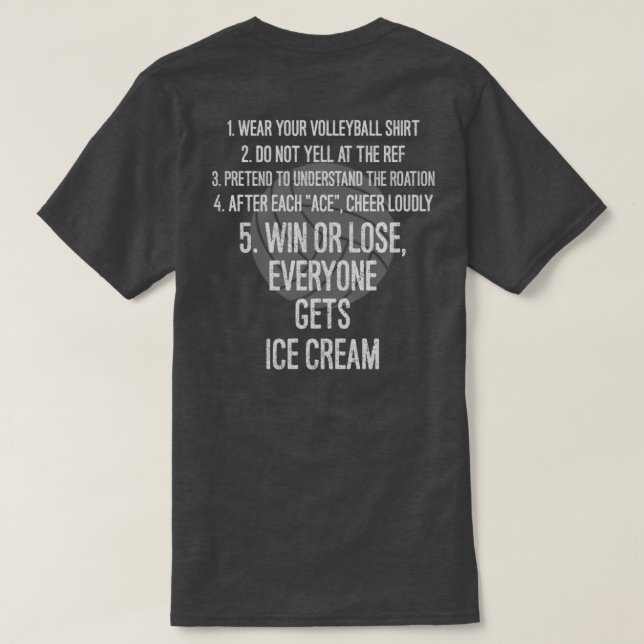 Volleybollpappan T-shirt (Design baksida)