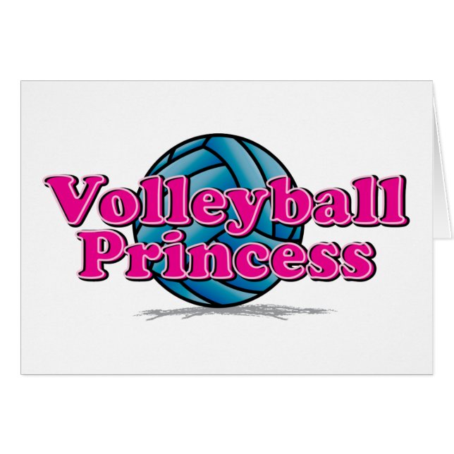 VolleybollPrincess Hälsningskort (Framsidan Horizontal)