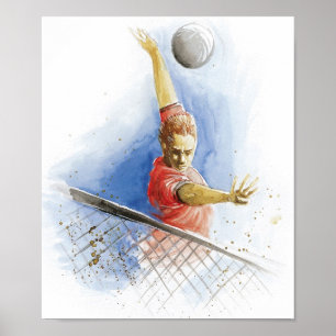 Volleybollserve Poster