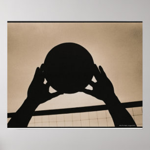 VolleybollSilhouette 2 Poster