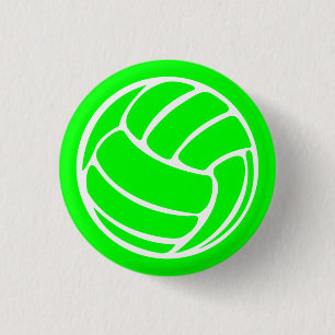 Volleybollsilhouetten knäppas grönt knapp