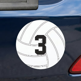 Volleybollspelare Anpassat Nummer eller Text Bil M